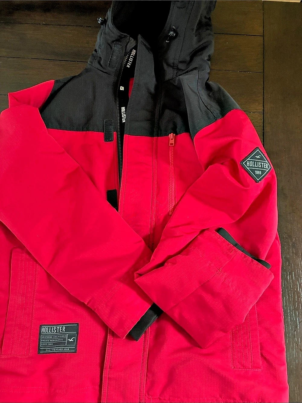 Hollister Color Block Hooded Jacket Like New